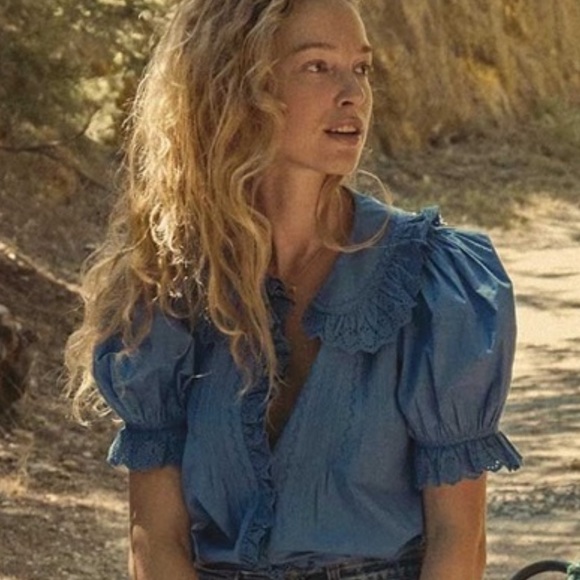 Doen Tops - Dôen Quincy Top in Blue Aster